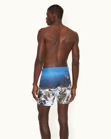 Bulldog Terrace Photographic Print Mid-Length Swim Shorts Woven In France | Terrace