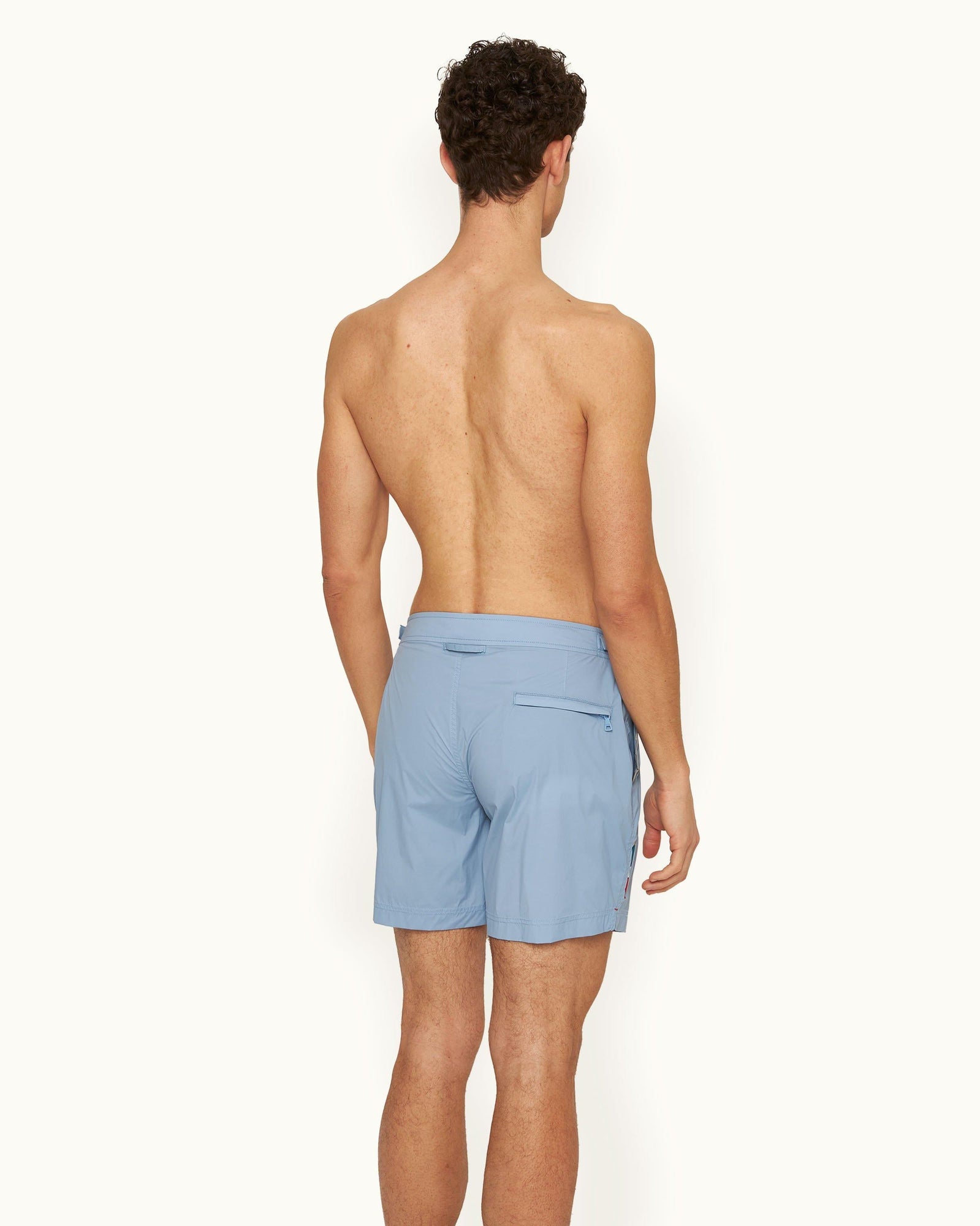 Bulldog Sport Mid-Length Swim Shorts In Blue Ash | Blue Ash