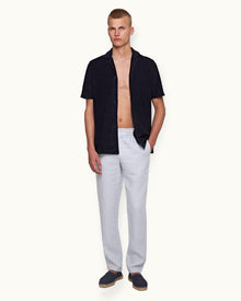 Men | Cornell Linen Trouser | Light Island Sky