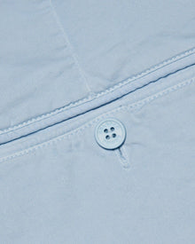 Ice Blue Longest-Length Cotton Twill Shorts | Ice Blue