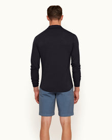 Men | Dane Cotton Twill Short | Blue Smoke