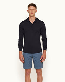 Men | Dane Cotton Twill Short | Blue Smoke