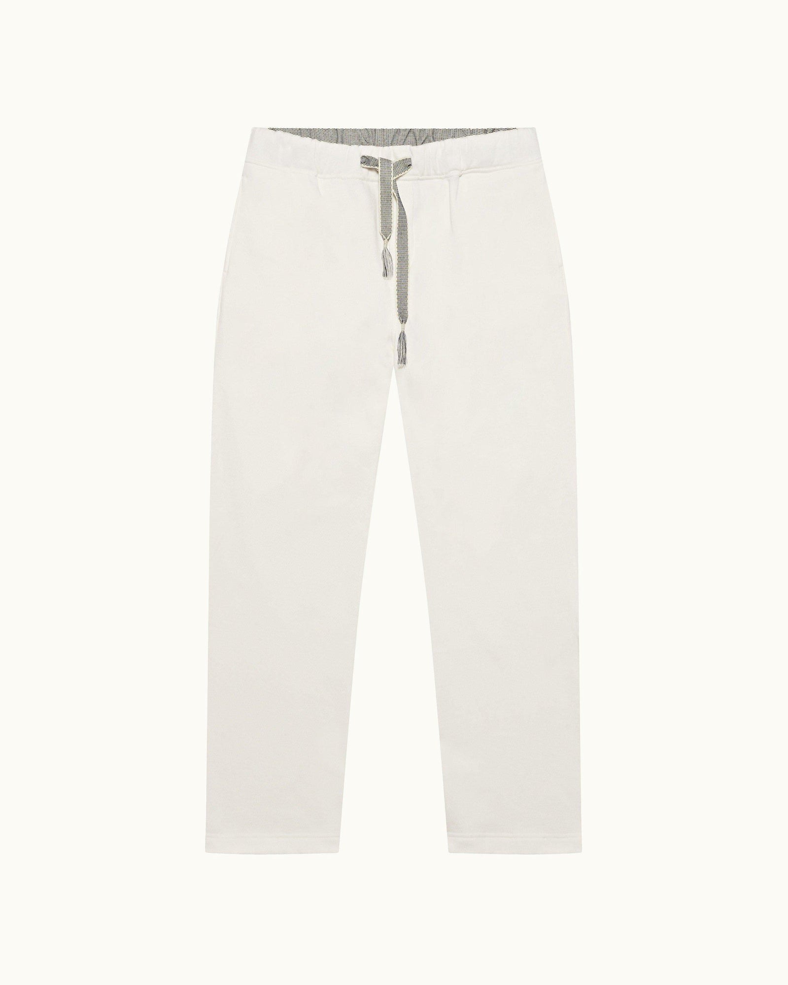 Sea Mist Classic Fit Textured Cotton Sweatpants | Sea Mist