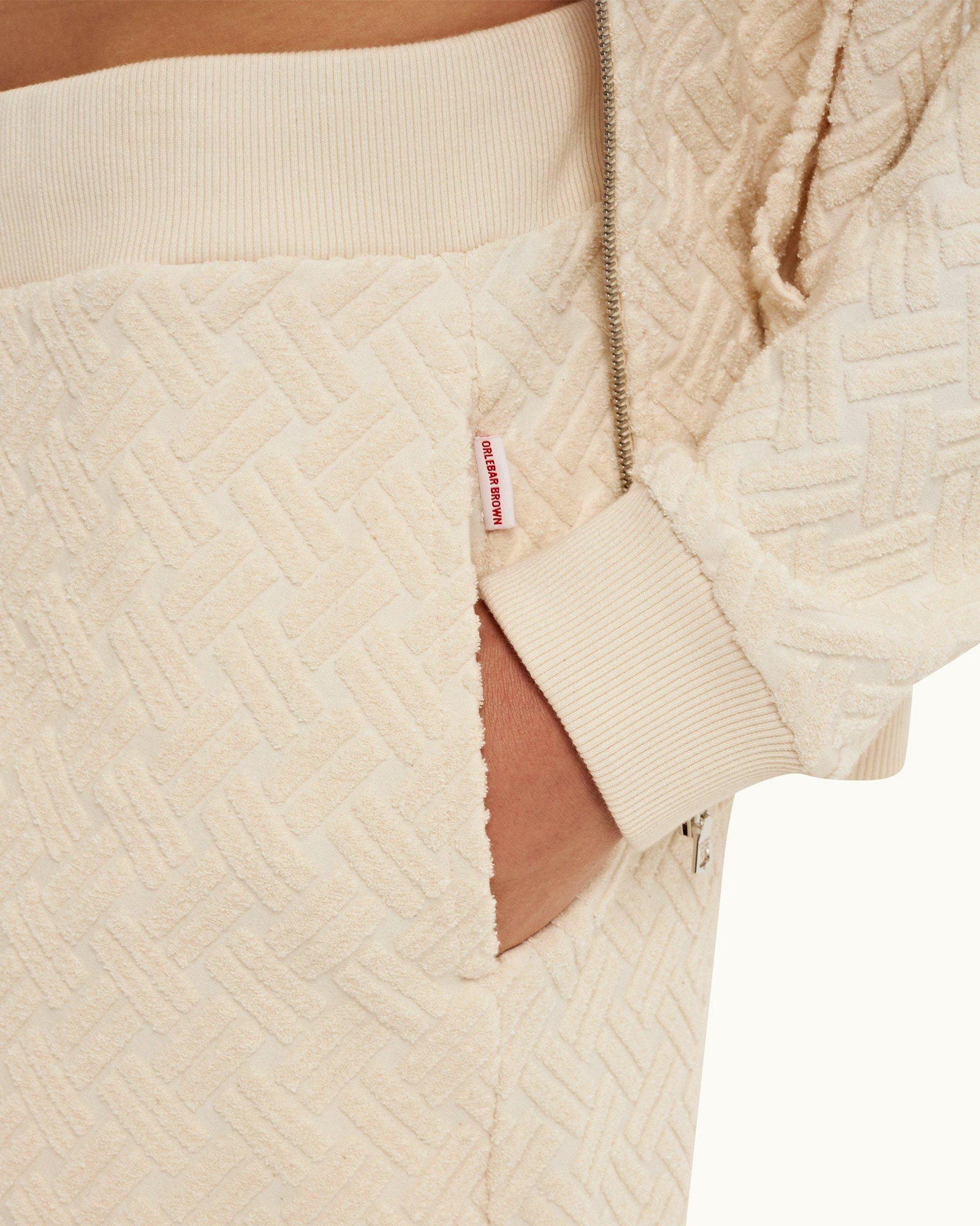 Matchstick Jacquard Rope Towelling Classic Fit Sweat Shorts | Matchstick