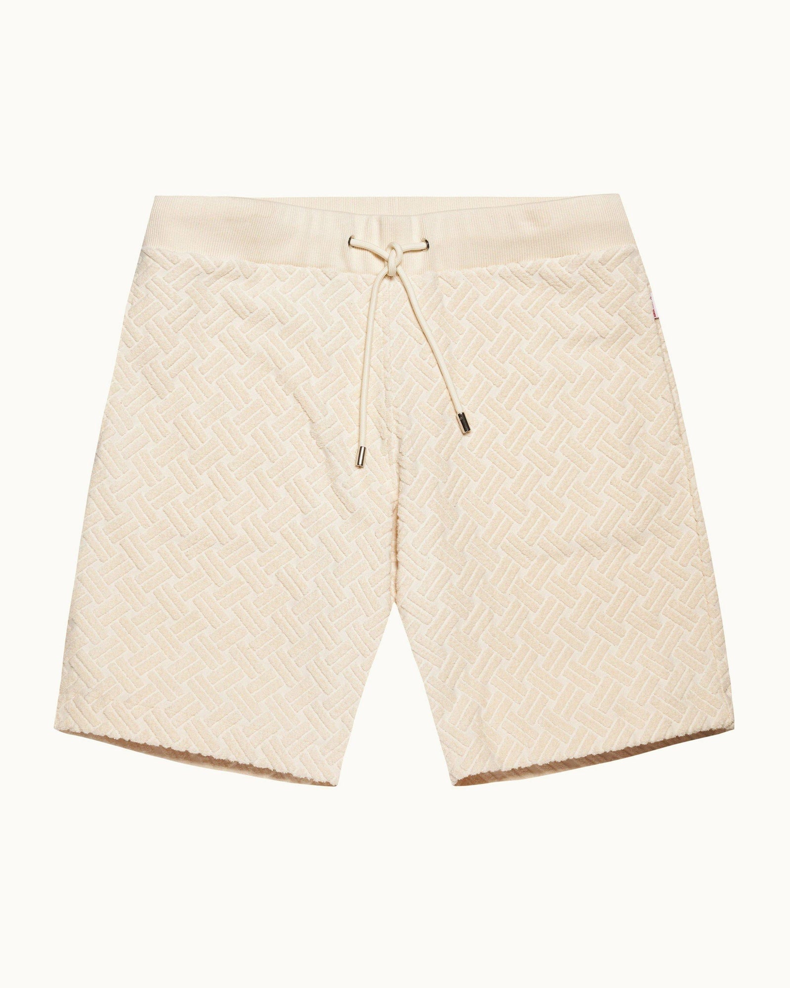 Matchstick Jacquard Rope Towelling Classic Fit Sweat Shorts | Matchstick