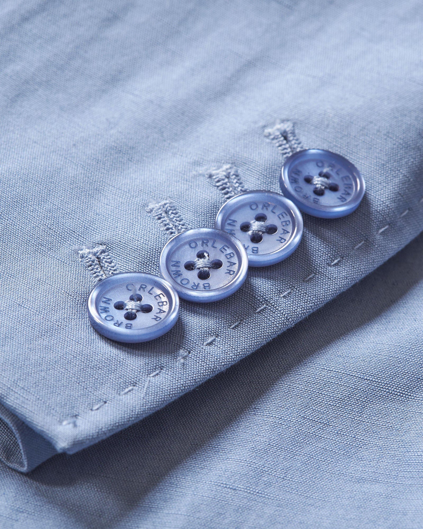 Garret Tailored Fit, Italian Made, Two-Button Unstructured Blazer in Springfield Blue | Springfield Blue