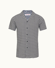 Hibbert Midnight Navy Lacuna Capri Collar Shirt | Midnight Navy