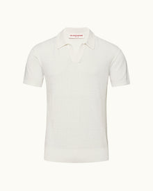 Men | Horton Pique Polo | White Sand
