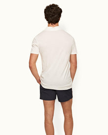 Jarrett Sandbar Classic Fit Knitted Rib Polo Shirt | Sandbar