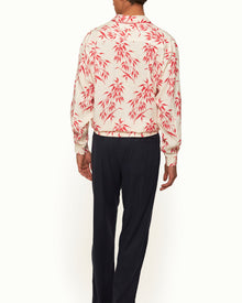 Men | Lakewood Shirt | White Sand/Summer Red