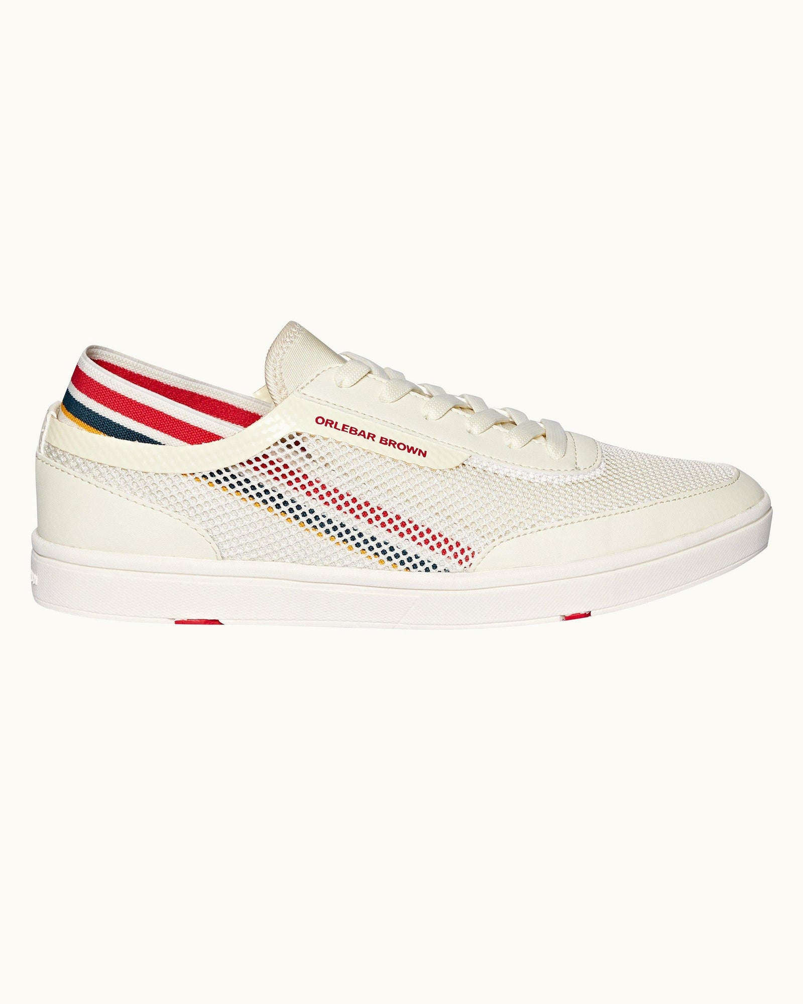 Larson Stripe White/Orange O.B Stripe Shoe You Can Swim In | White/Orange