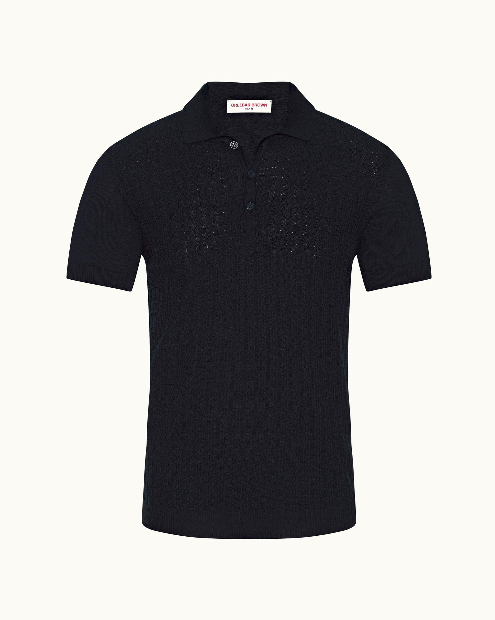Night Iris Tailored Fit Silk Polo Shirt | Night Iris