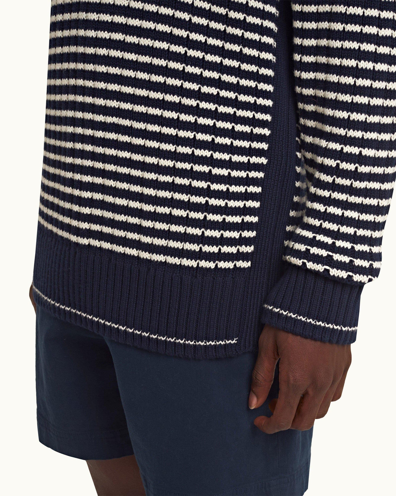 Night Iris/Sea Mist Side Stripe Jumper | Night Iris/Sea Mist