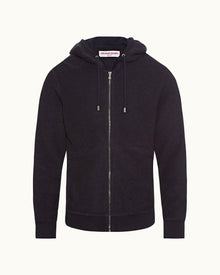 Mathers Dark Nocturnal Navy Zip-Thru Hooded Sweatshirt | Dark Nocturnal Navy