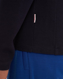 Night Iris Half-Zip Long-Sleeve Polo Shirt | Night Iris