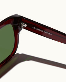 Nerano Burgundy D Frame Sunglasses | Burgundy