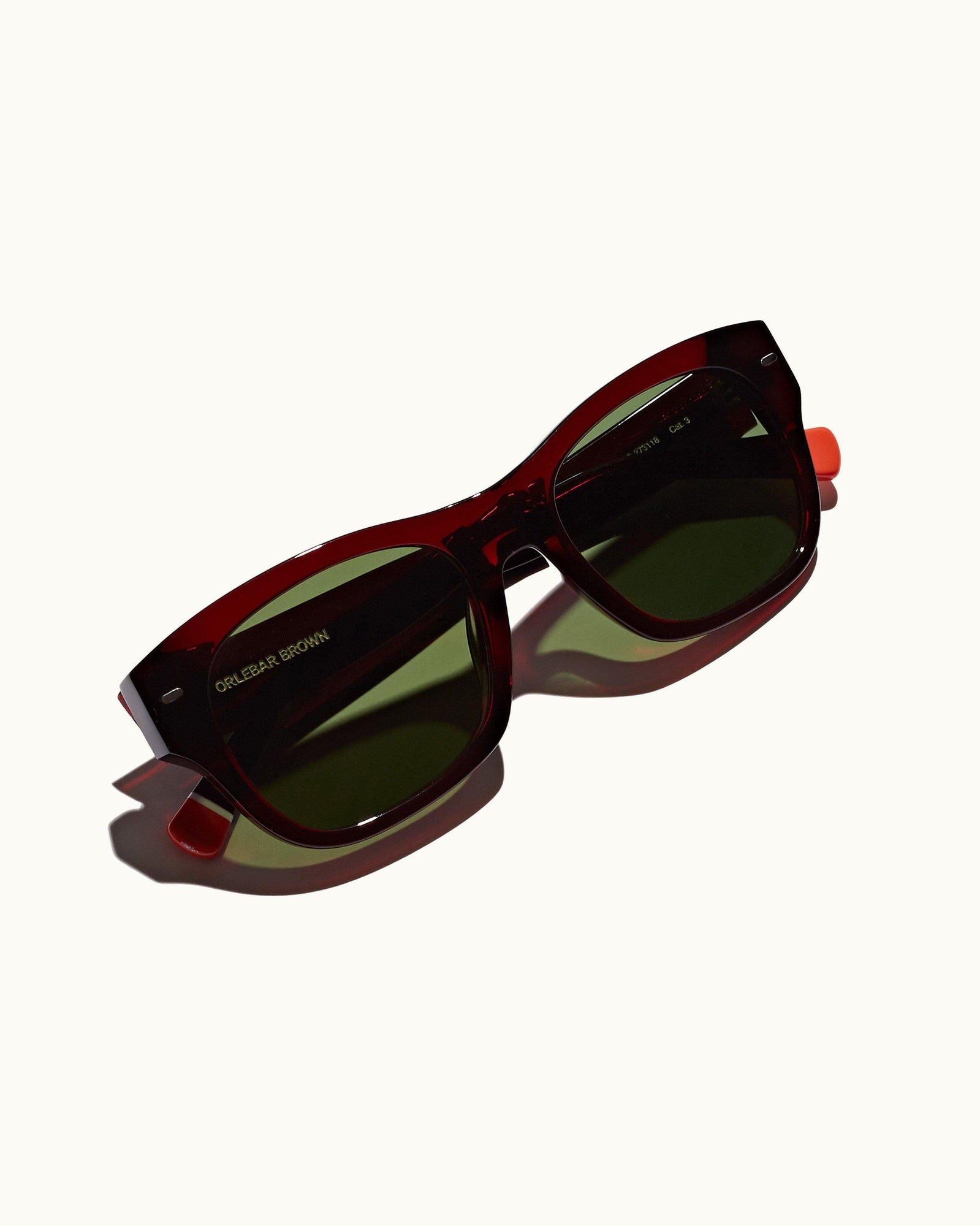 Nerano Burgundy D Frame Sunglasses | Burgundy