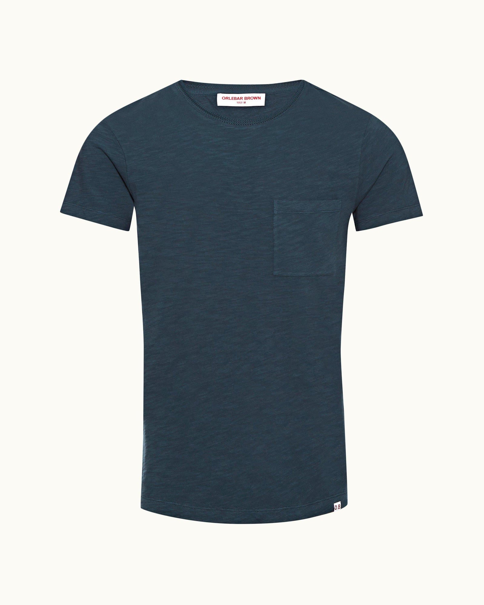 Nocturnal Navy Crew Neck Garment Dye Cotton T-shirt | Nocturnal Navy