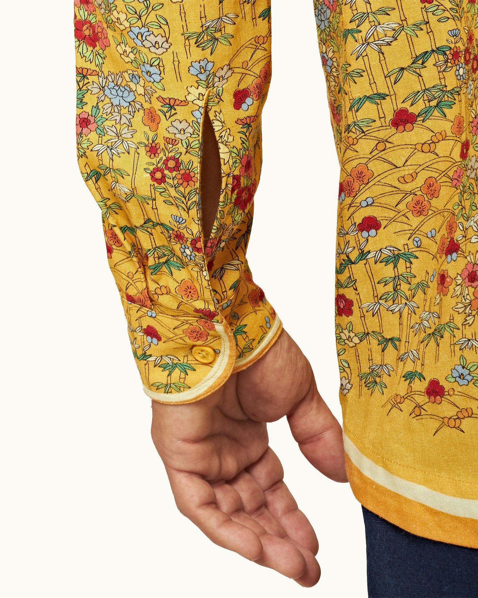 Bright Gold Solo Fantasy Relaxed Fit Overhead Shirt | Bright Gold