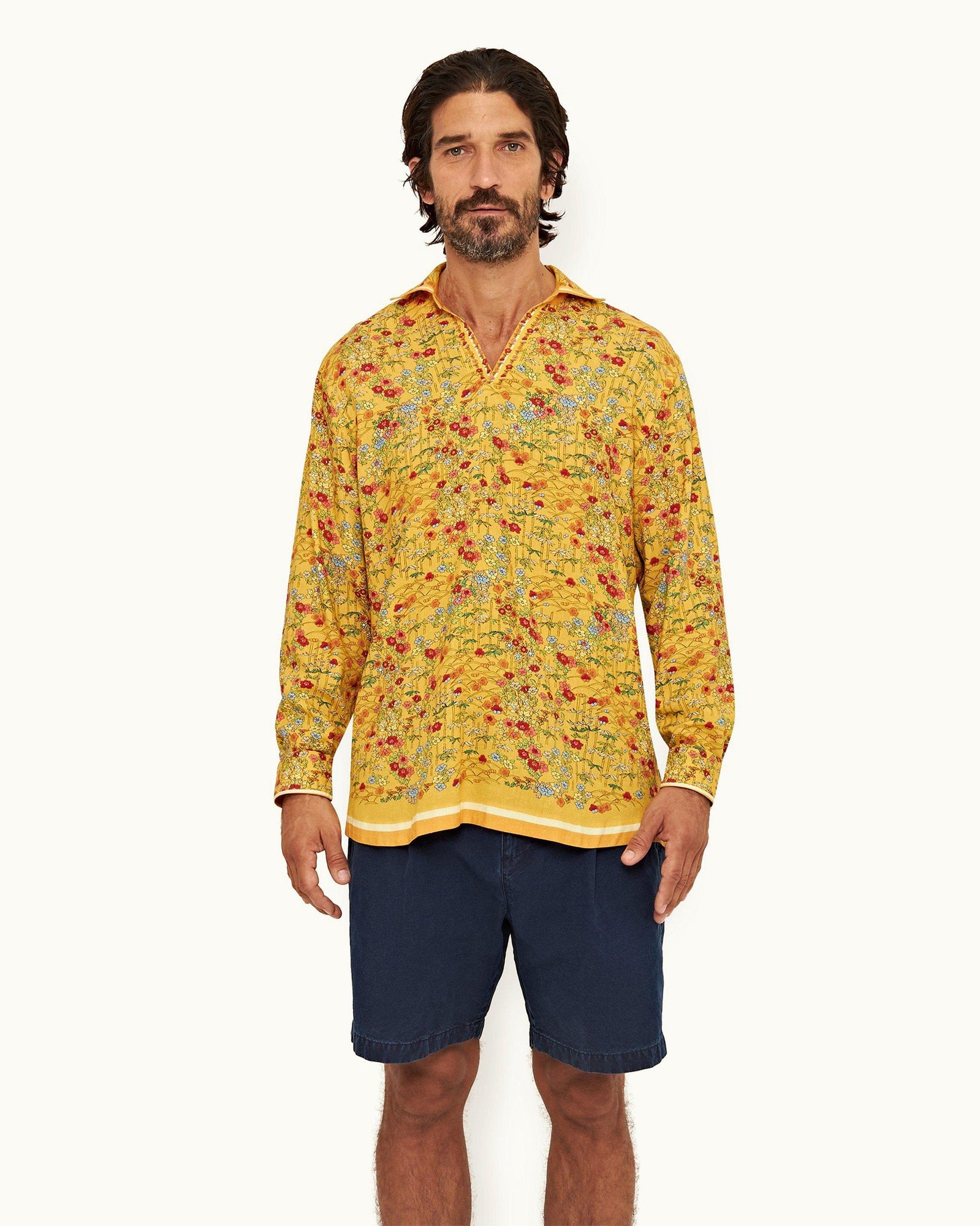 Bright Gold Solo Fantasy Relaxed Fit Overhead Shirt | Bright Gold