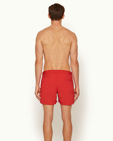 Setter Rescue Red Shorter-Length Swim Shorts | Rescue Red