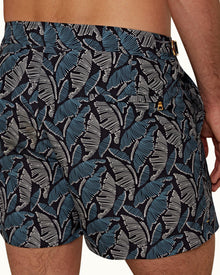 Setter Maya Blue/Navy Mantaro Print Shorter-Length Swim Shorts | Maya Blue/Navy