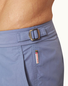Setter Shorter-Length Swim Shorts Woven In France in Springfield Blue | Springfield Blue