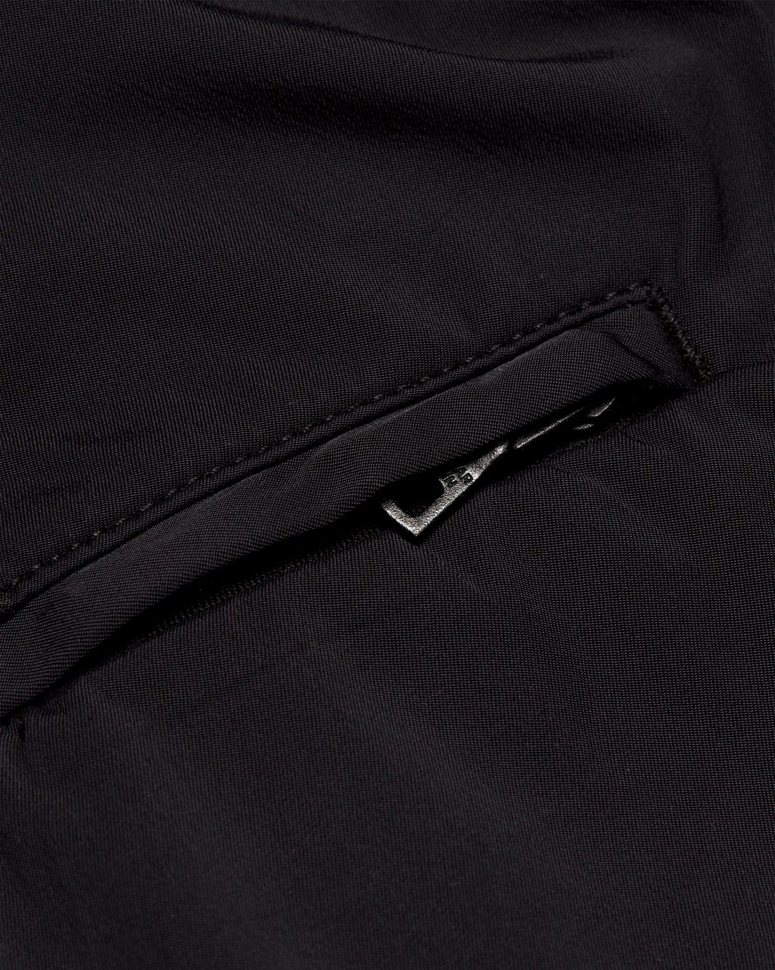 Setter Stretch Black Shorter-Length Stretch Nylon Swim Shorts | Black