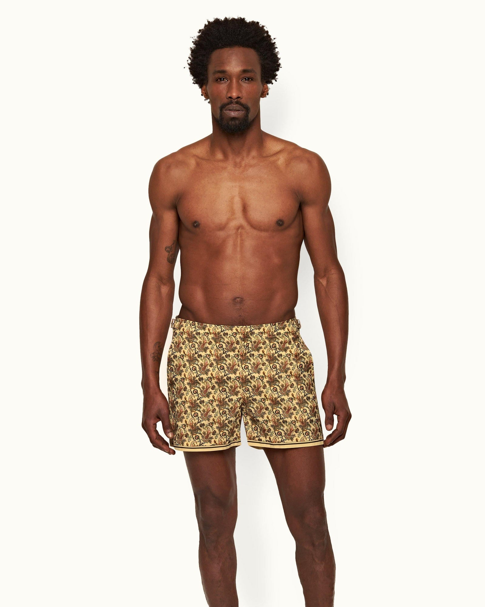 Shimmer Sunny Paisley Shorter-Length Swim Shorts | Shimmer
