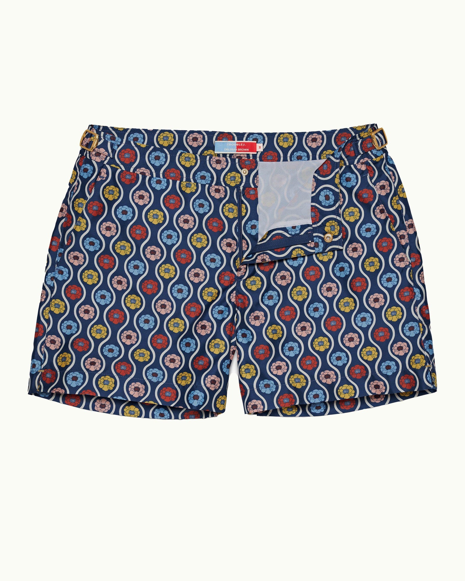 Setter Whitsun Print Shorter-Length Swim Shorts Woven In France in Midnight Navy | Midnight Navy