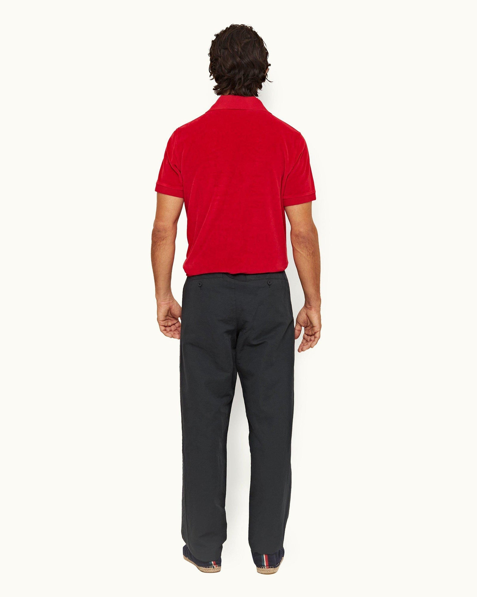 Shadow Relaxed Fit Cotton-Linen Trousers | Shadow