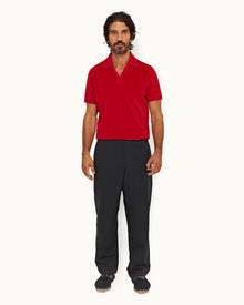 Shadow Relaxed Fit Cotton-Linen Trousers | Shadow