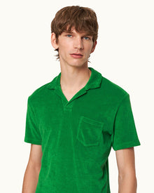 Coastal Garden Tailored Fit Organic Cotton Towelling Resort Polo Shirt | Coastal Garden