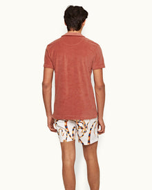Men | Terry Towelling Polo | Mauve