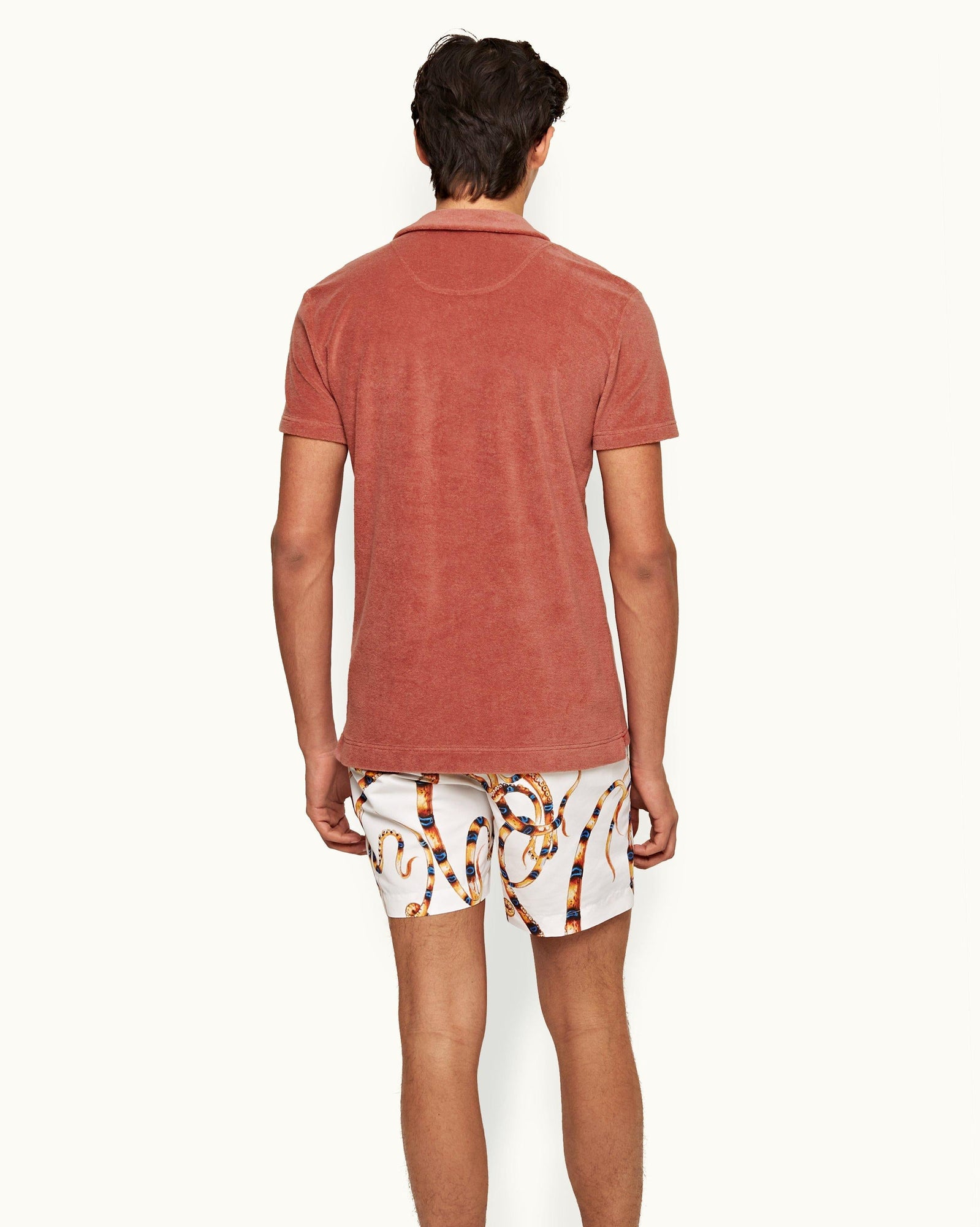 Men | Terry Towelling Polo | Mauve