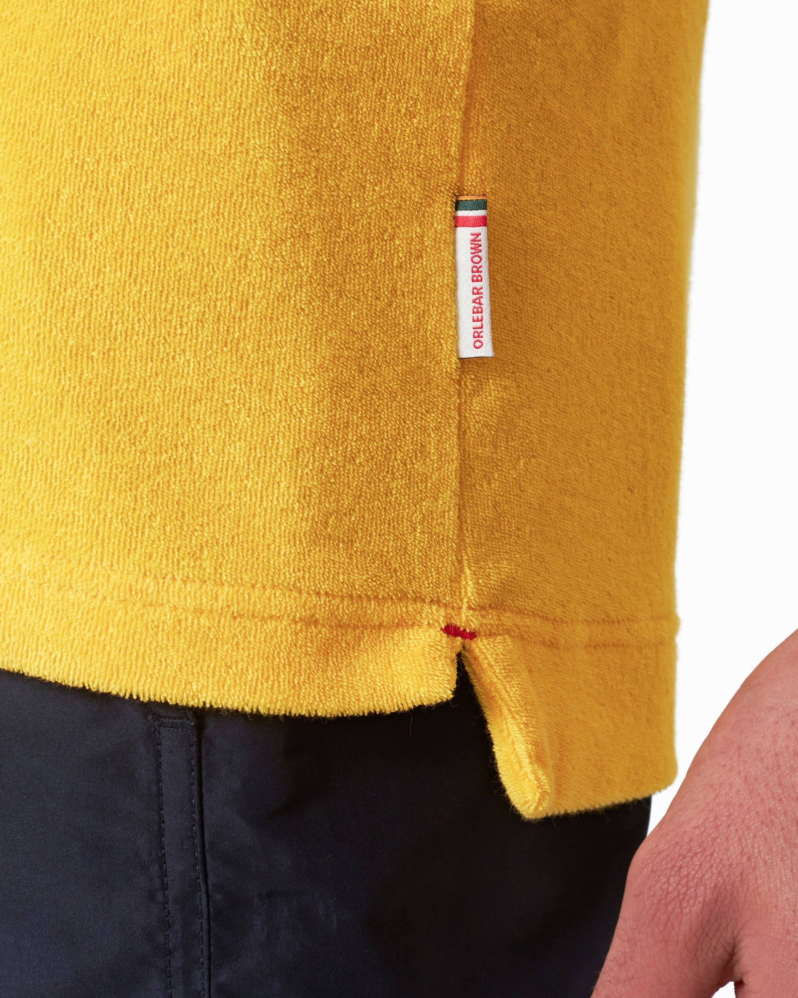Men | Terry Towelling Polo | Yellow Blaze