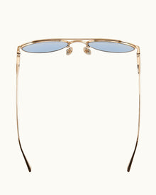 Men | The Micky Sunglasses | Gold/Sky