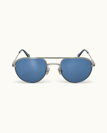 Men | The Micky Sunglasses | Silver/Blue