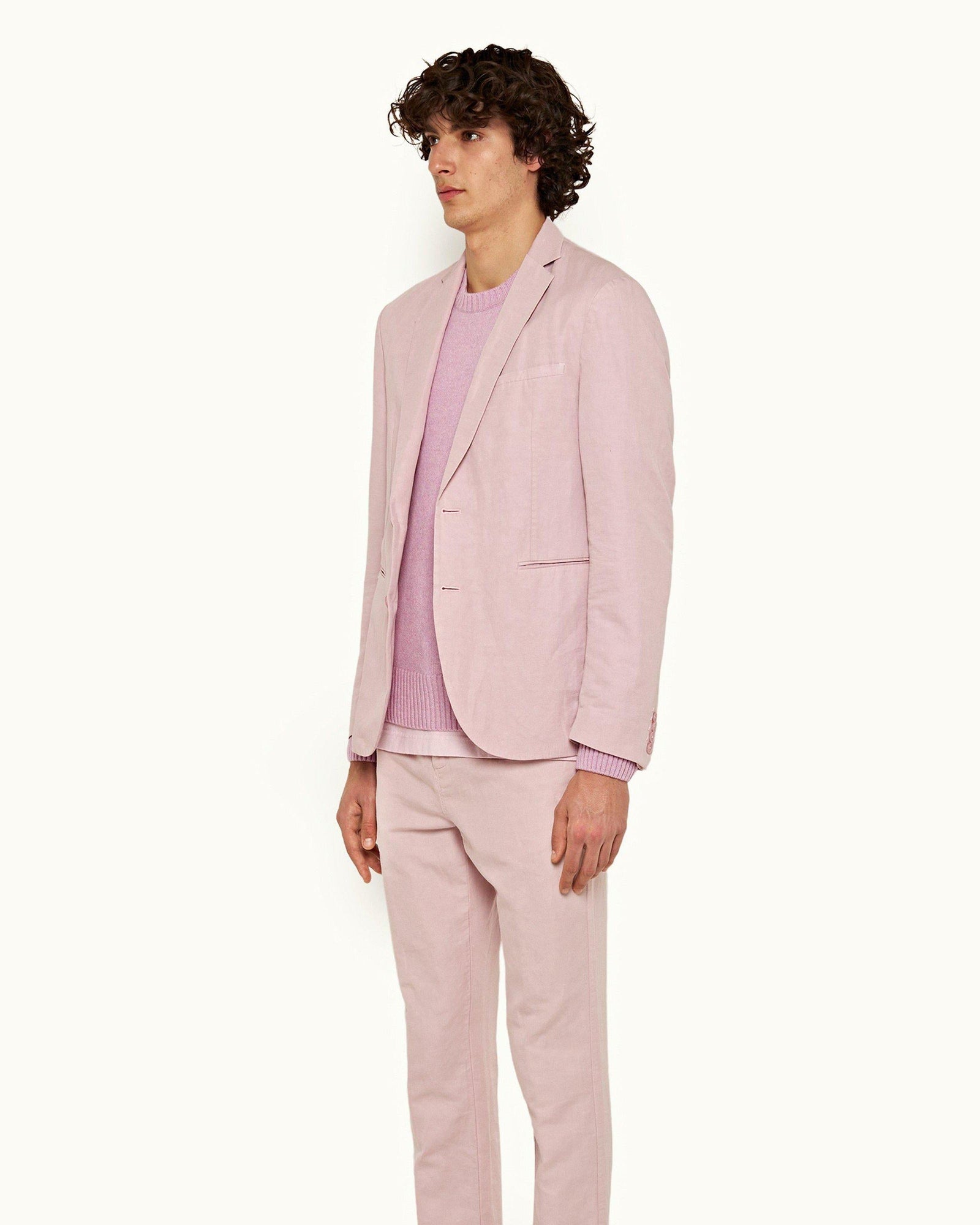 Conch Pink Two-Button Blazer | Conch Pink