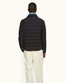 Night Iris Down-fill Quilted Shirt Jacket | Night Iris