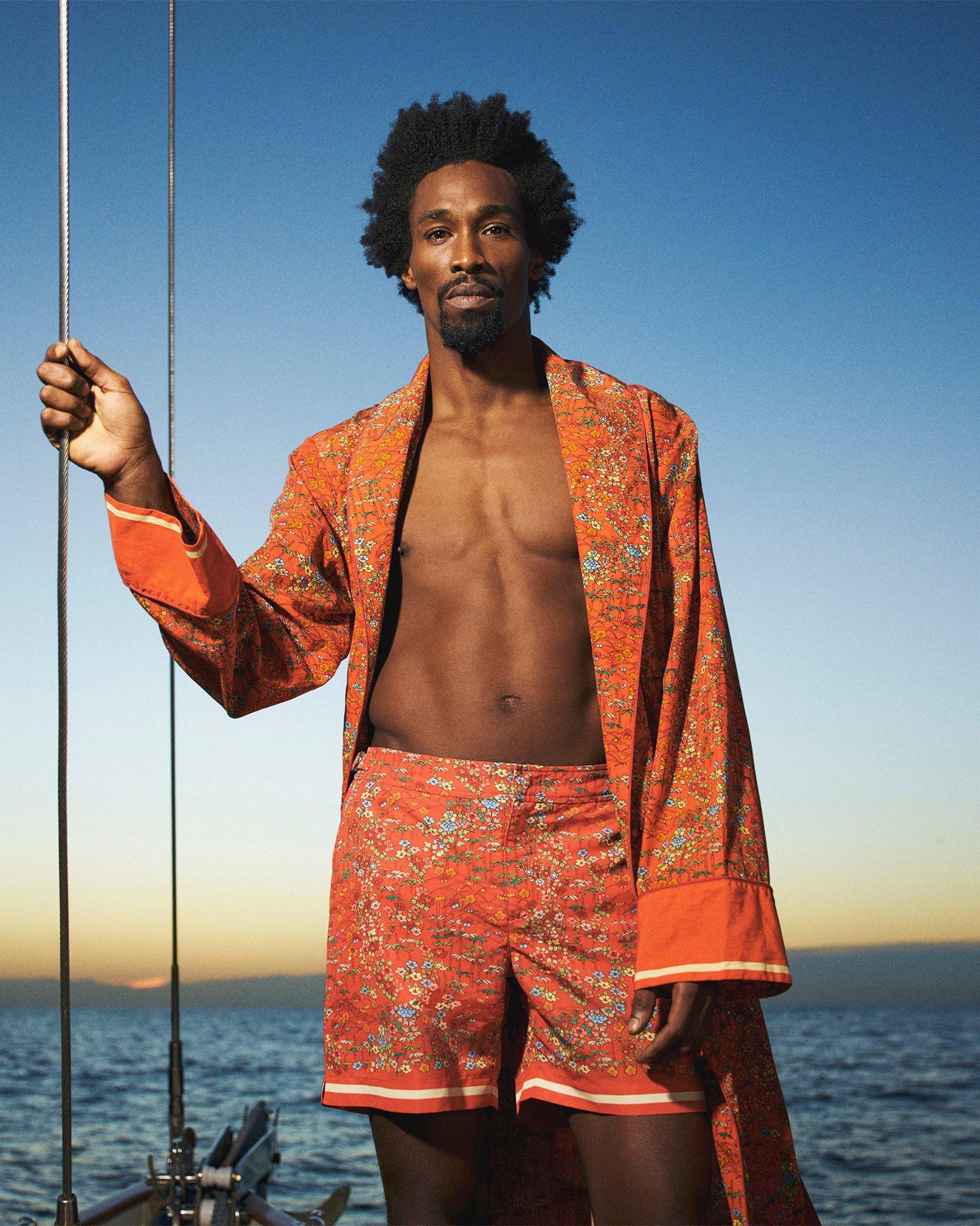 Vermillion Solo Fantasy Mid-Length Swim Shorts | Vermillion