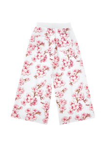 Girls | Palazzo Sweatpants | White
