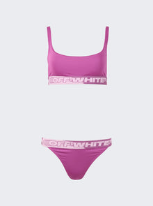 Women | Off-White | Logo Band Bikini | Pink