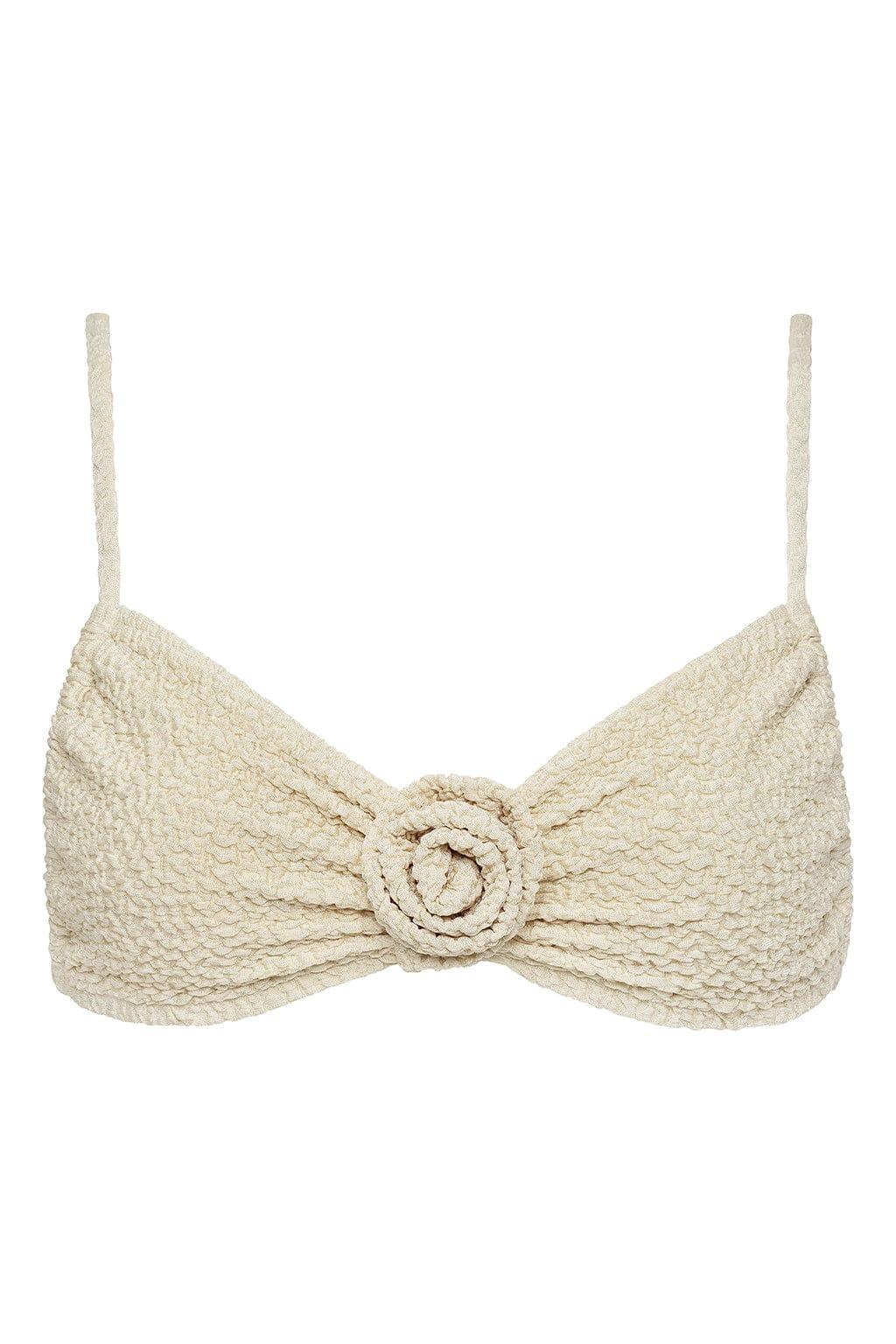 Devin Rosa Bikini Top | Oat Texture