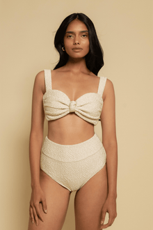 Hayden Bikini Top | Oat Texture