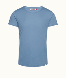 Ob-T Blue Tailored Fit Crew Neck T-Shirt | Capri