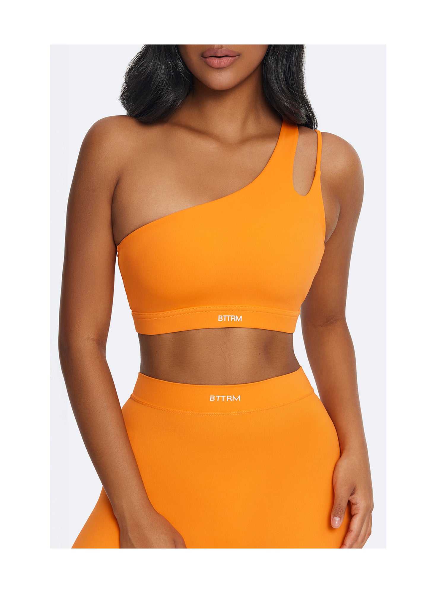 One-Shoulder Strap Top | Orange
