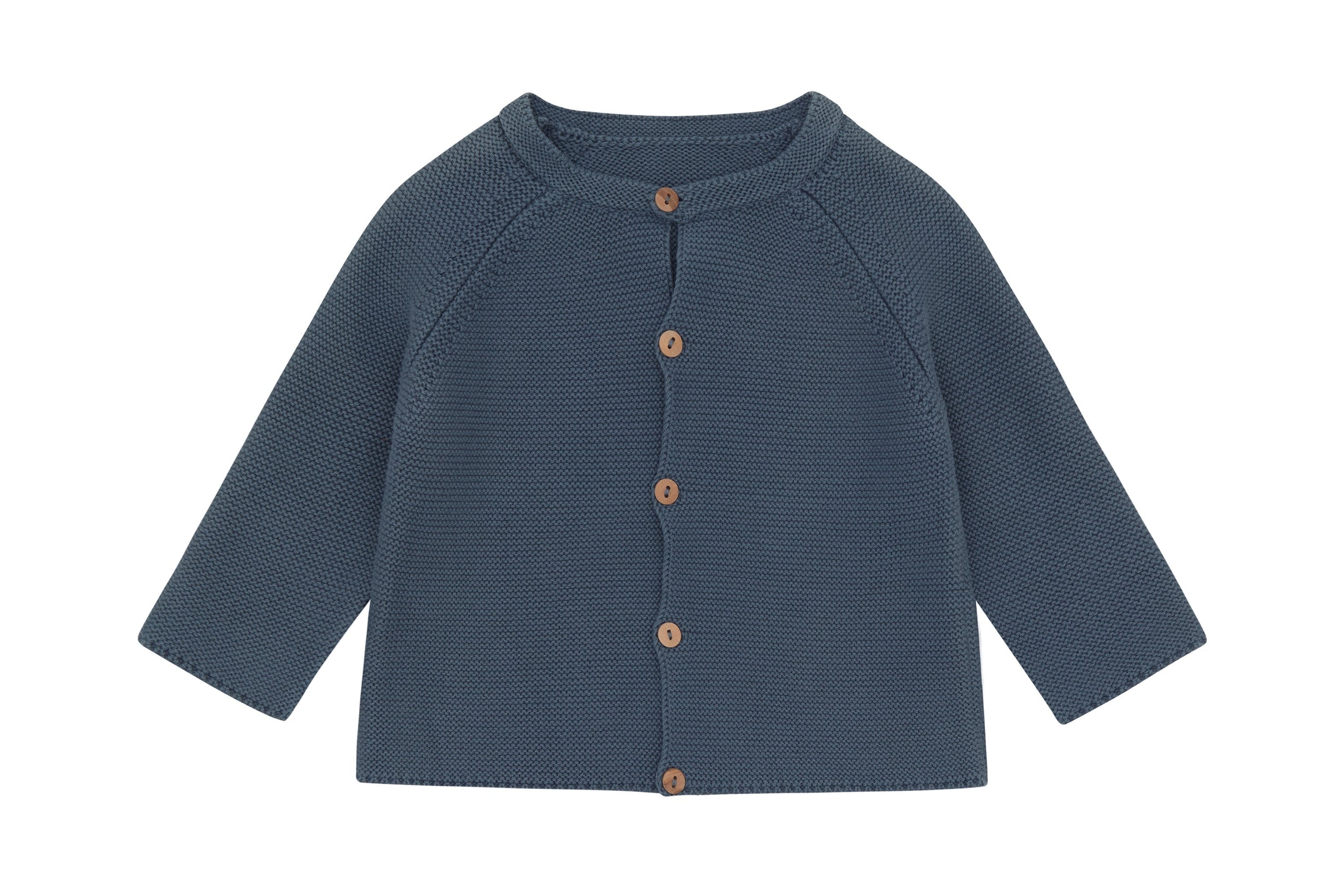 Organic Knit Cardigan | Blue Stone - Palmetto Plant Dye