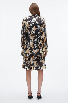 Joyful Tulip Shirt Dress | Midnight Multi