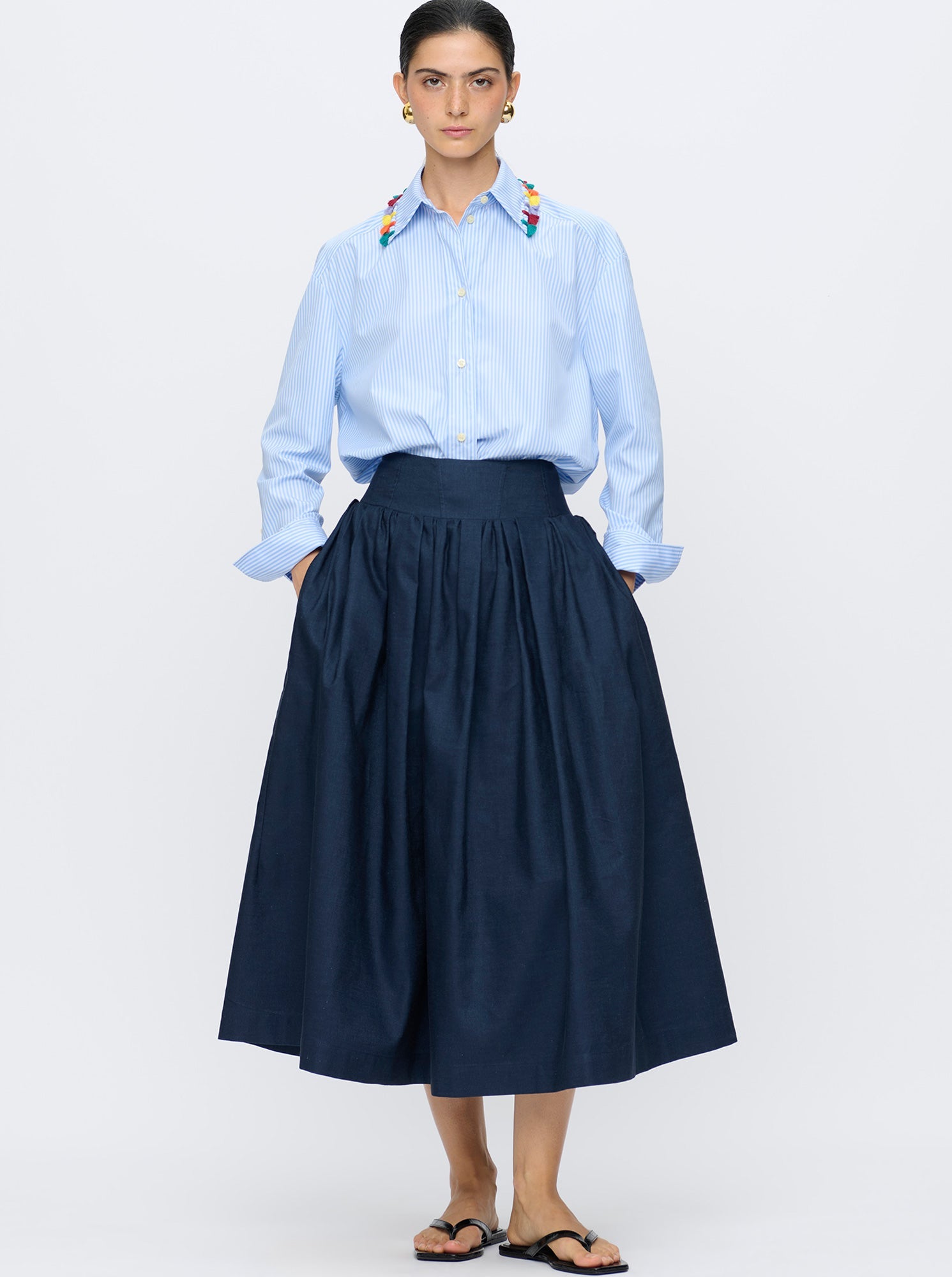 Penelope Full Skirt | Navy
